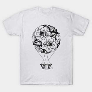 Floral Hot Air Balloon T-Shirt